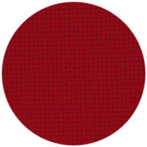 Канва 14, средняя, арт.563, 40х50см (10х55кл ) цвет красный