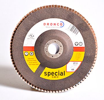 Диск абразивный лепестковый торцевой G-AZ K40 (180х22.23 мм) DRONCO 5218304