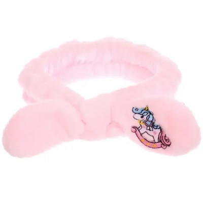 Повязка на голову «Единорожек Лучик», цвет розовый, 20*8.5см (ZIP пакет)