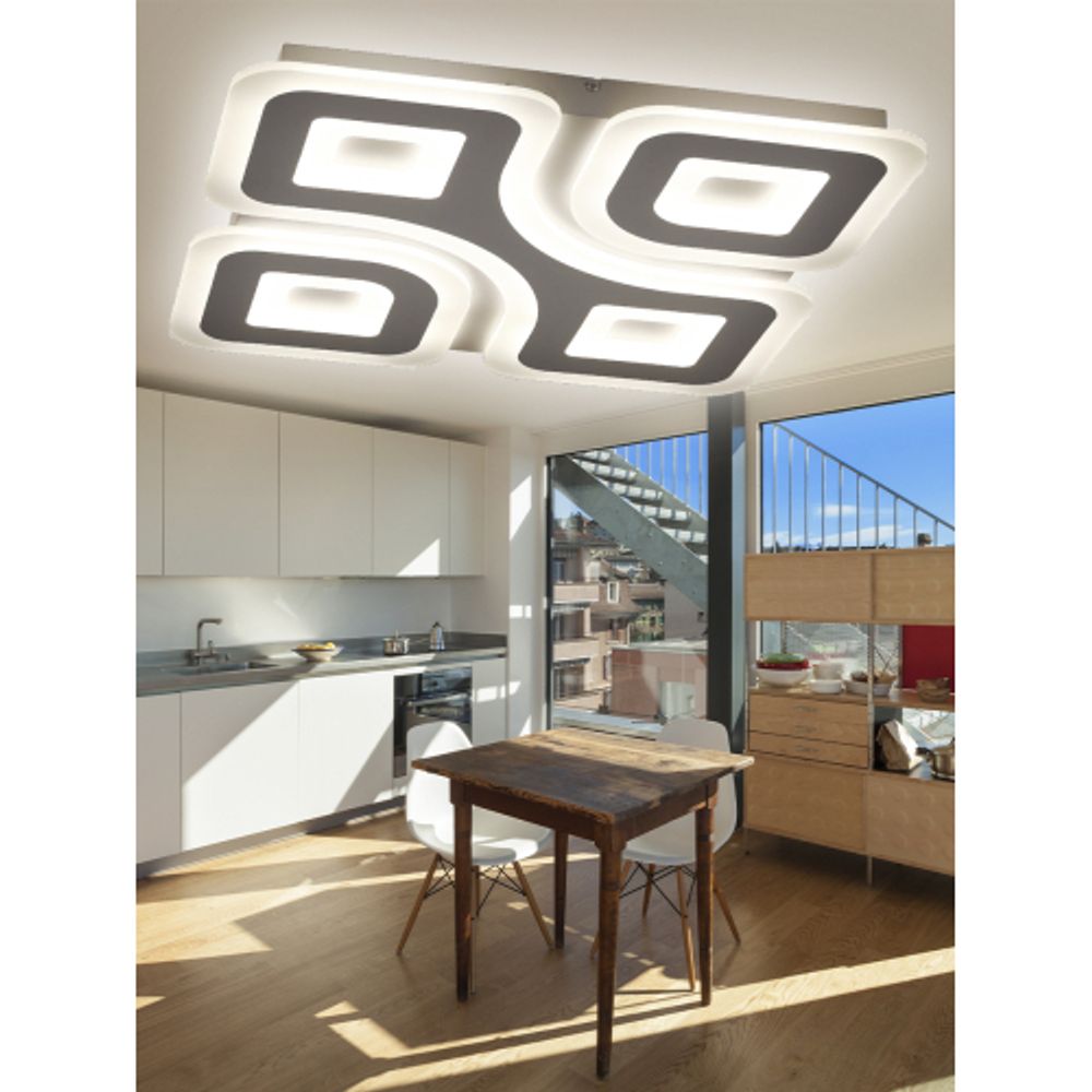 Светильник потолочный светодиодный ЭРА GEO с ДУ SPB-6 GEO-4 RC 75 с пультом 75Вт