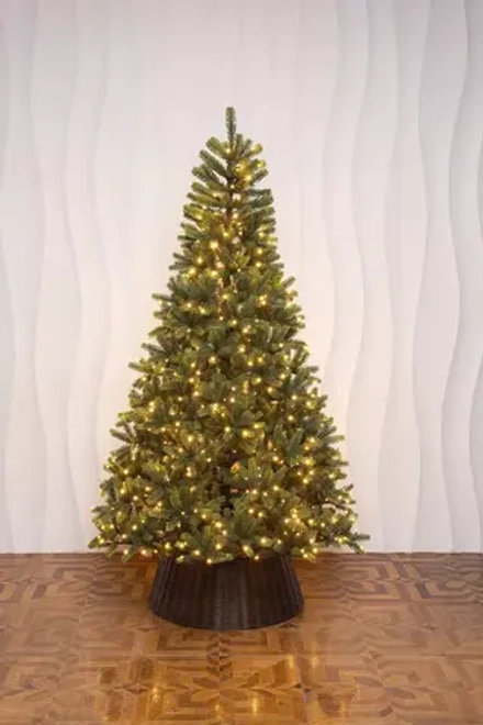 Искусственная елка Рождественская 180 см., 100% литая хвоя., 450 теплых белых Led ламп, ЕлкиТорг (63180)