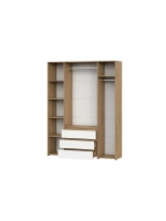 Шкаф для одежды распашной Белый 160х46х210 см