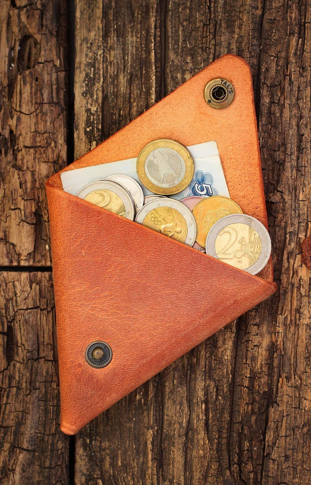 Кожаная монетница