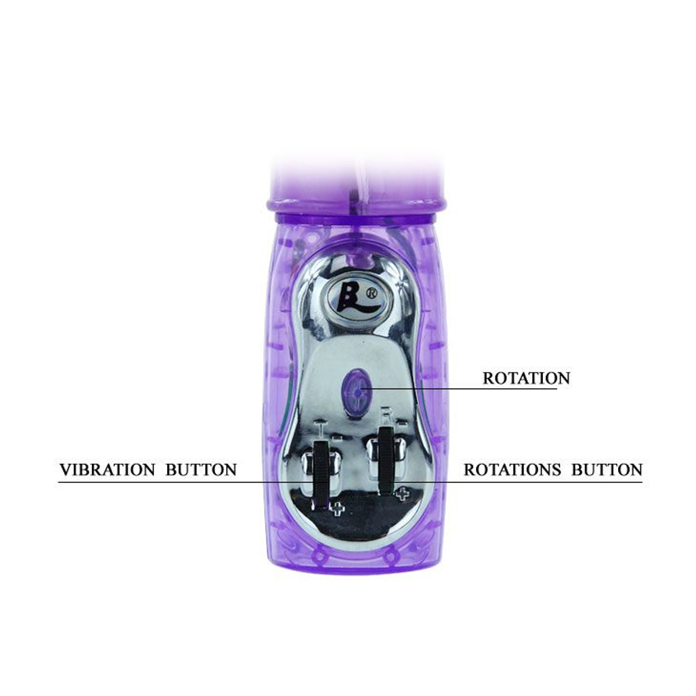 Ротатор с двумя зайчиками - 26.5 см. (Цвет: сиреневый)