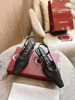 Gucci Crystal Slingback Pump (2 colors)
