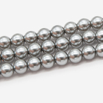 Хрустальный жемчуг, оттенок "Пепельная дымка", шар 8мм