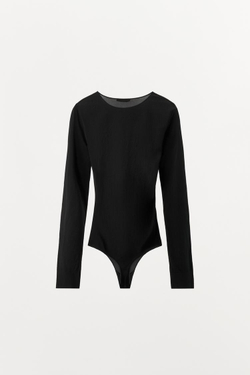 ZARA БОДИ ИЗ ПОЛИАМИДА, ЧЕРНЫЙ