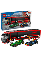 LEGO City 60445 Лего — грузовик F1 с автомобилями RB20 и AMR24, паддок и пит-стоп