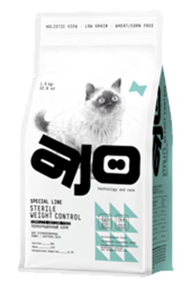 AJO Sterilised Курица Контроль веса 1,5кг.