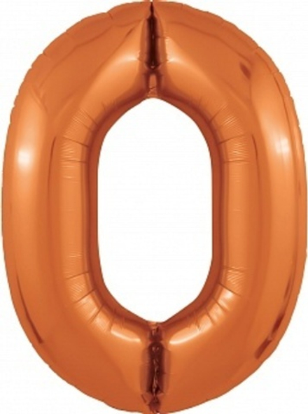 Р Цифра 0 Slim Папайя (40''/102 см)