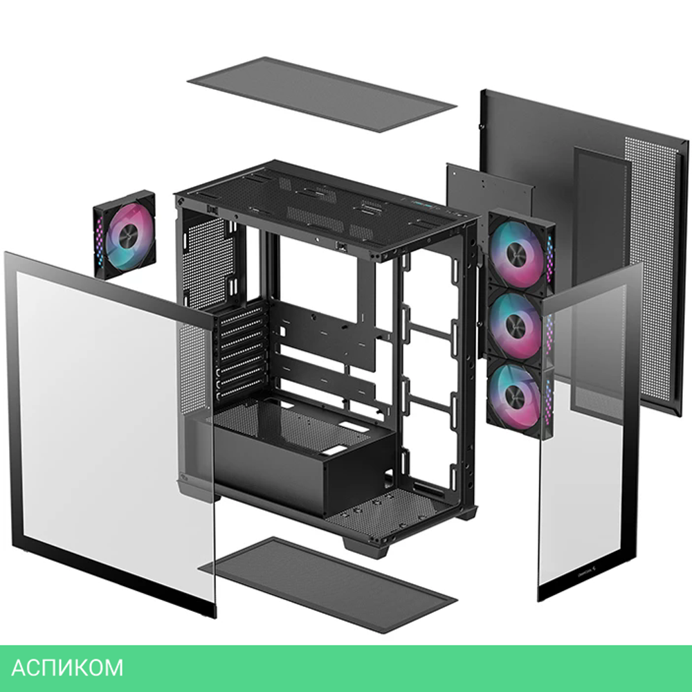 Корпус DeepCool CG580 4F без БП Black (R-CG580-BKADA4-G-1)