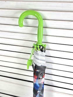 Зонт детский Гоночные машинки 48,5 см зелёный (202002036)