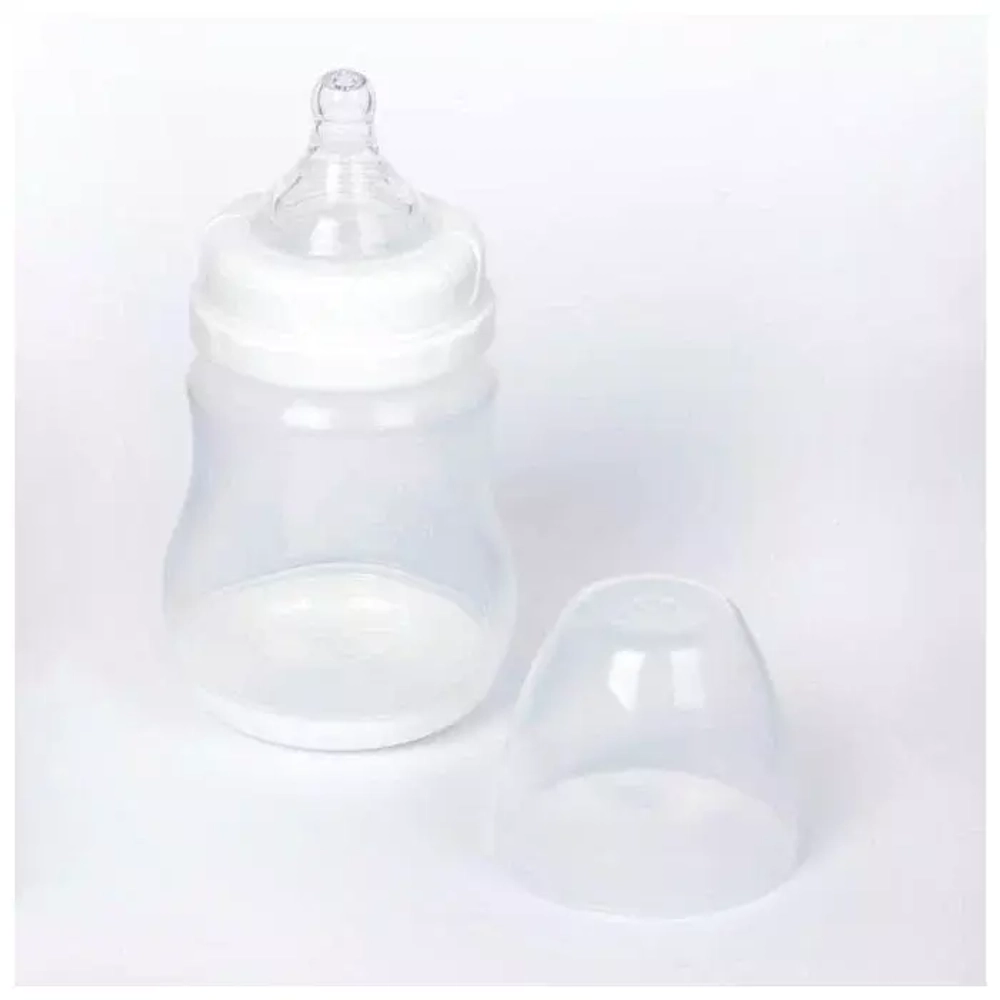 2589869 Бутылочка для кормления с широким горлом, 180 мл, от 0 мес., цвет белый