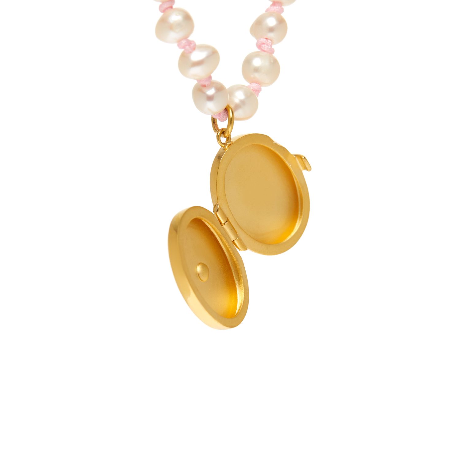 Колье Heart Locket Knitted Necklace – Red