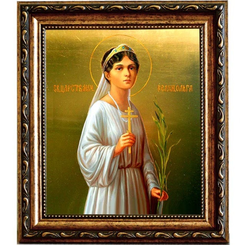 Ольга Романова, великая княжна, страстотерпица. Икона на холсте.