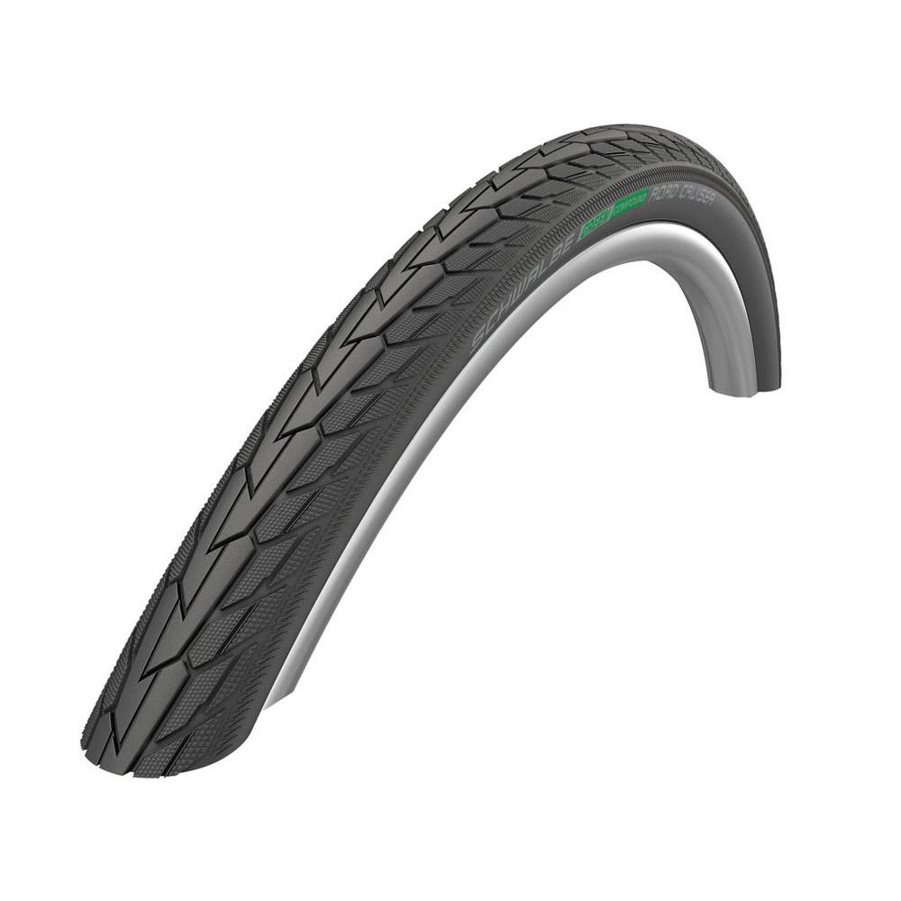 Покрышка 28x1.60 700х40С (42-622) 05-11101306 ROAD CRUISER K-Guard, TwinSkin B/B+RT (светоотр полоса) HS484 GREEN 50EPI черная SCHWALBE