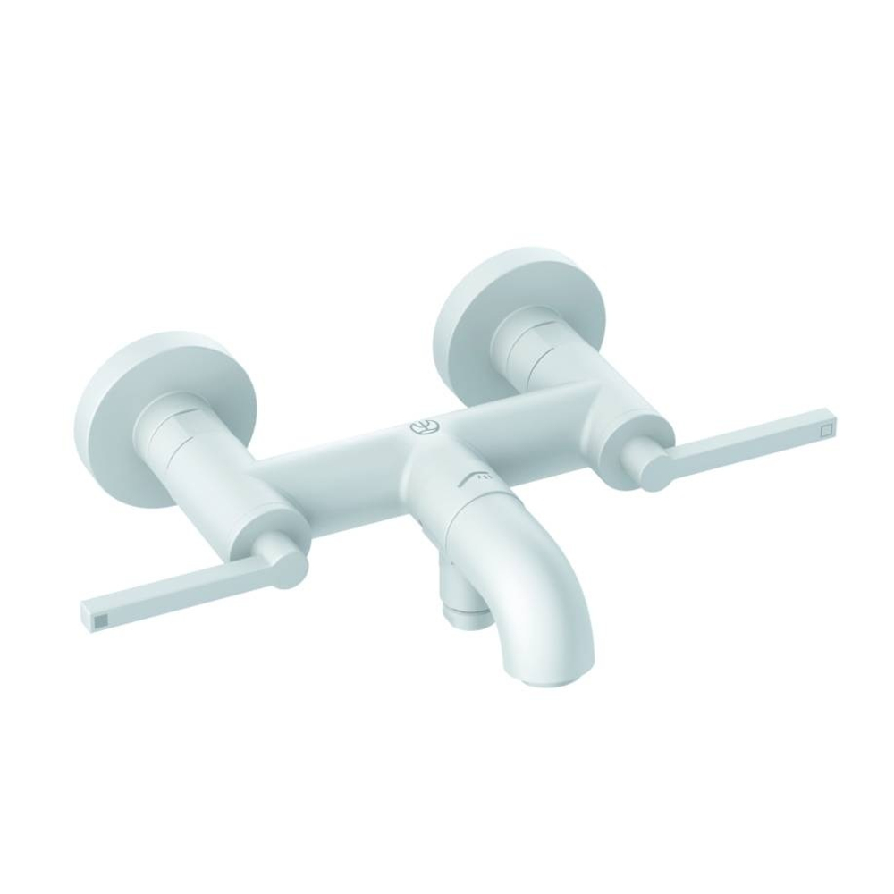 Смеситель для ванны и душа Kludi Nova Fonte Puristic белый матовый (205405315)