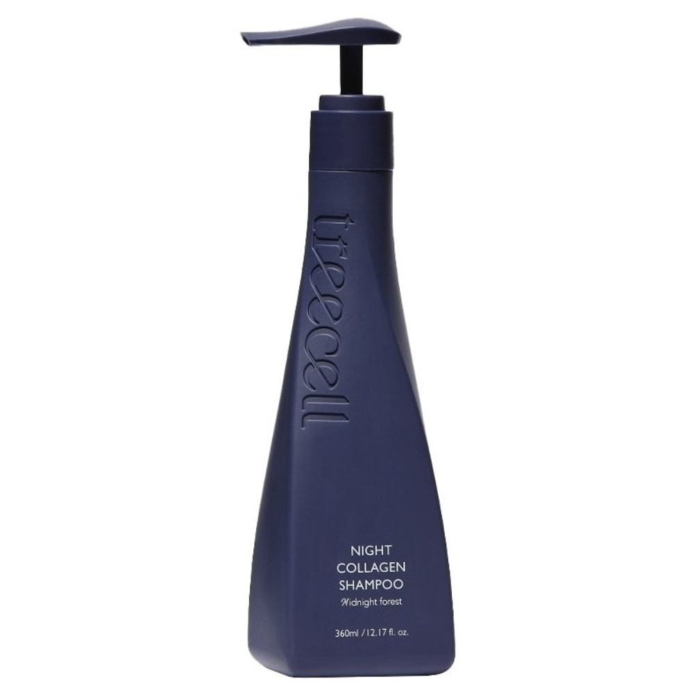 TREECELL  Ночной шампунь для волос с коллагеном Полночь в лесу - Night Collagen Shampoo Midnight Forest,520мл