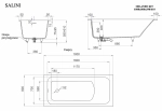 Ванна Salini Orlanda Kit S-Sense 180x80 102112G белая