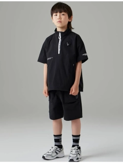 Анорак с короткими рукавами из нейлона