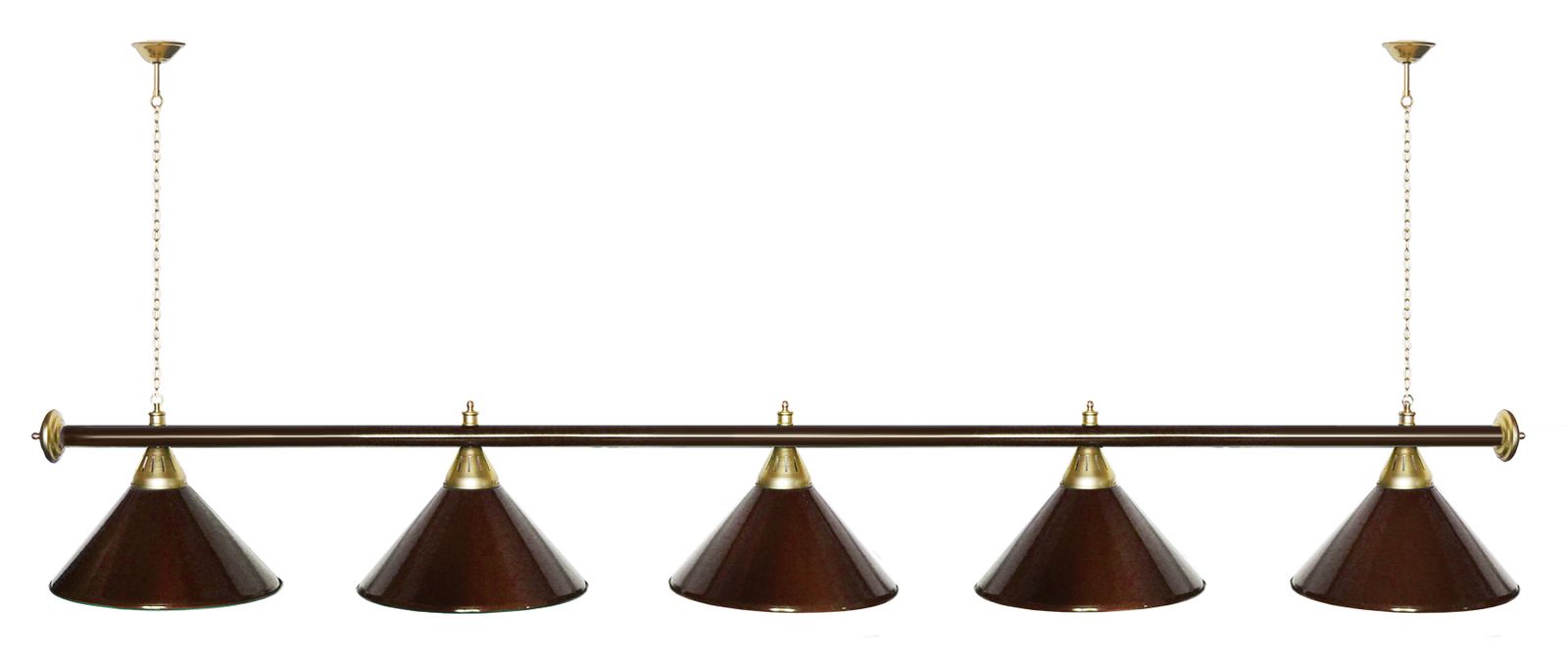 Лампа STARTBILLIARDS 5 пл. (плафоны золотые,штанга золотая,фурнитура золото) фото №19