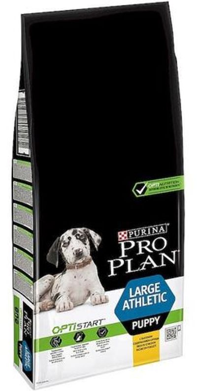 Pro Plan 3кг puppy Opti Start Large Athletic для щенков крупных пород Курица с рисом