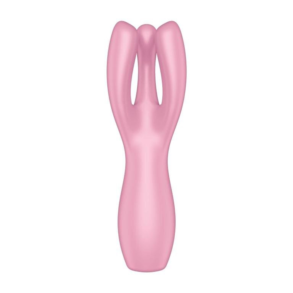 Вибромассажер c тремя отростками Satisfyer Threesome 3, розовый
