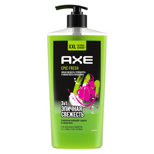 AXE Гель-шампунь для душа мужской 3в1 Epic Fresh, 700 мл (94028)