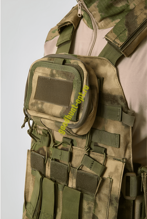 Тактический бронежилет - разгрузка штурмовой 8200 (Без плит) + 14 подсумок Мох