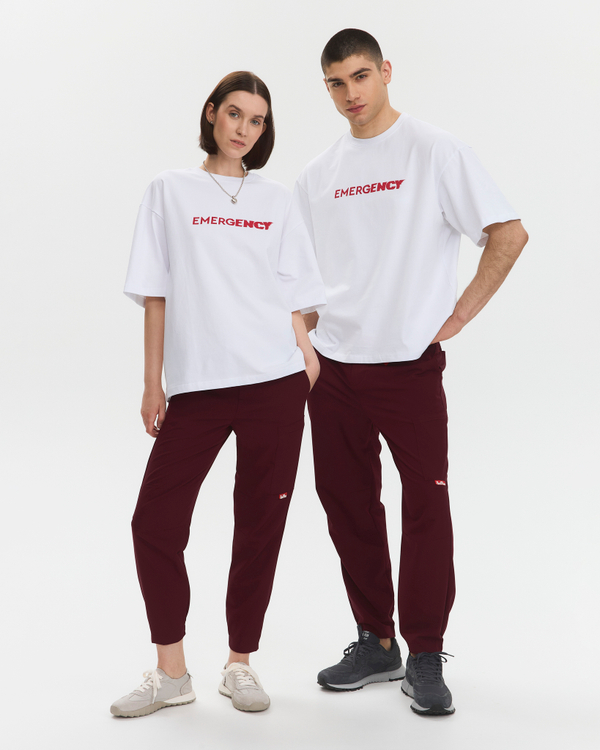 Джоггеры медицинские унисекс Кайтеки, бордо