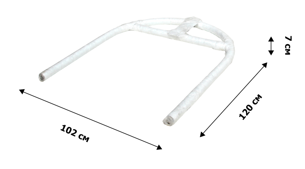 Кресло подвесное Кокон XL арт.D52-МТ002 (стойка+основание.бел.,корзн.бел.,подуш.беж. 3уп. (В))