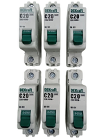 Автоматический выключатель 1-пол. 20А тип C 4,5кА серия ВА-101 DEKraft (6шт)