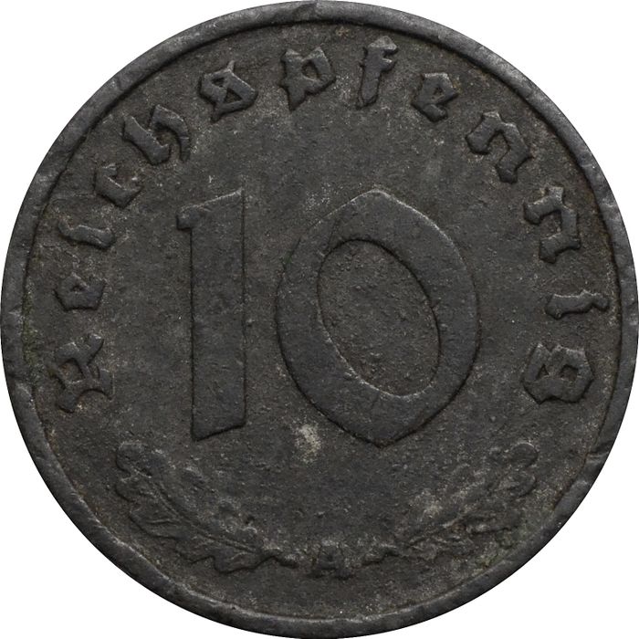 10 рейхспфеннигов 1943 Германия (Третий рейх) "A"