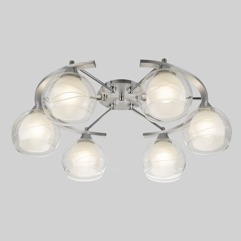 Citilux Буги CL157162 Люстра потолочная Алюминий Хром