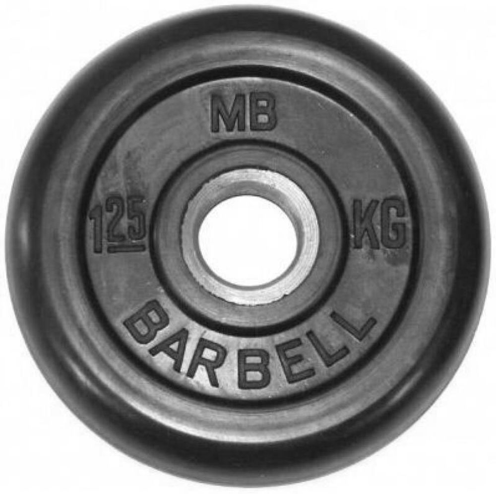 Диск обрезиненный BARBELL MB (металлическая втулка) 1.25 кг / диаметр 51 мм