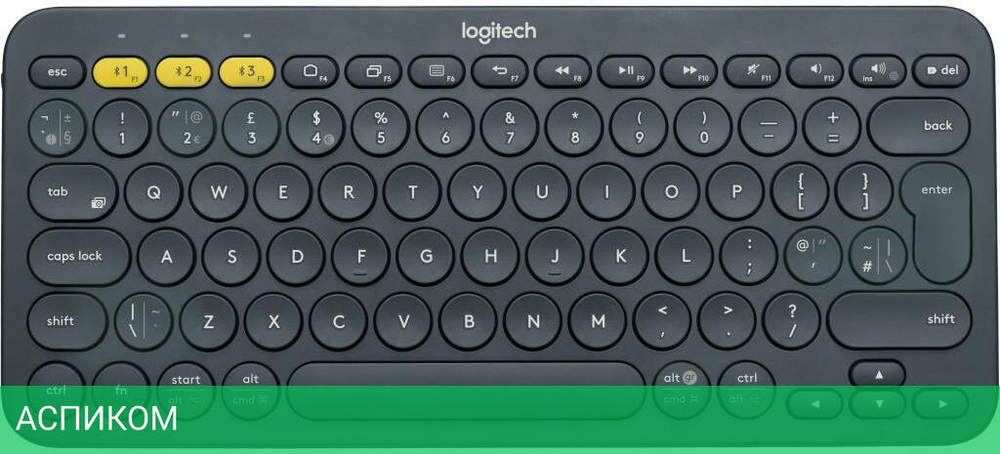 Клавиатура Logitech K380 темно-серый (920-007584)