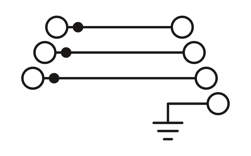 3210542 - PT 2,5-PE/3L - Многоярусный клеммный модуль