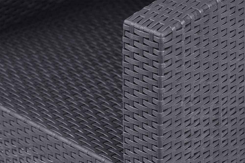 Arizona b:rattan, Диван трехместный, антрацит (3-х местная подушка)