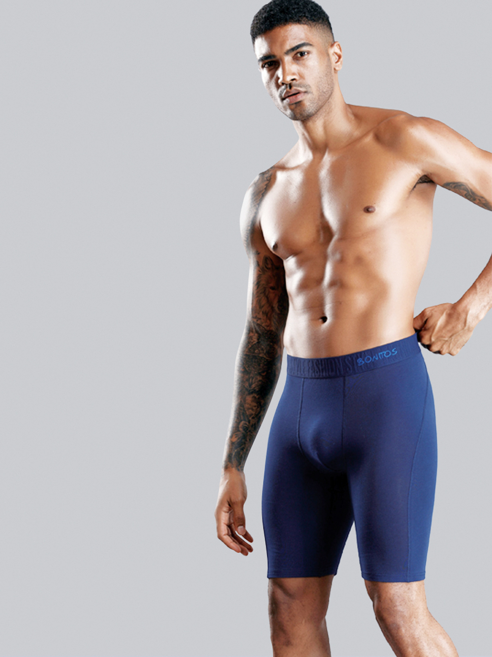 Удлиненные мужские трусы боксеры