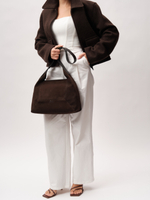 Замшевая сумка Mosaic DBR 31376 черный каштан