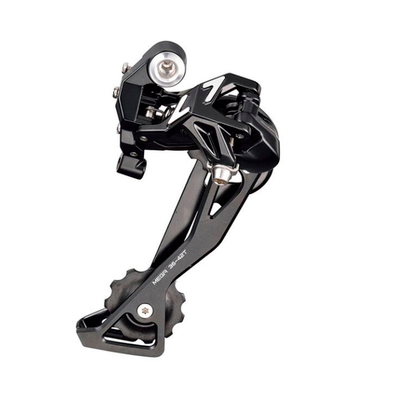 Переключатель задний 10/11 скор, алюм корпус, фрезерованная длинная лапка, чёрный, 206 г.