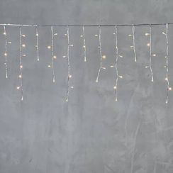 Светодиодная бахрома 3,1*0,5 м., 150 экстра теплых белых LED ламп, прозрачный провод ПВХ, LTC (PIL150-10-2EWW)