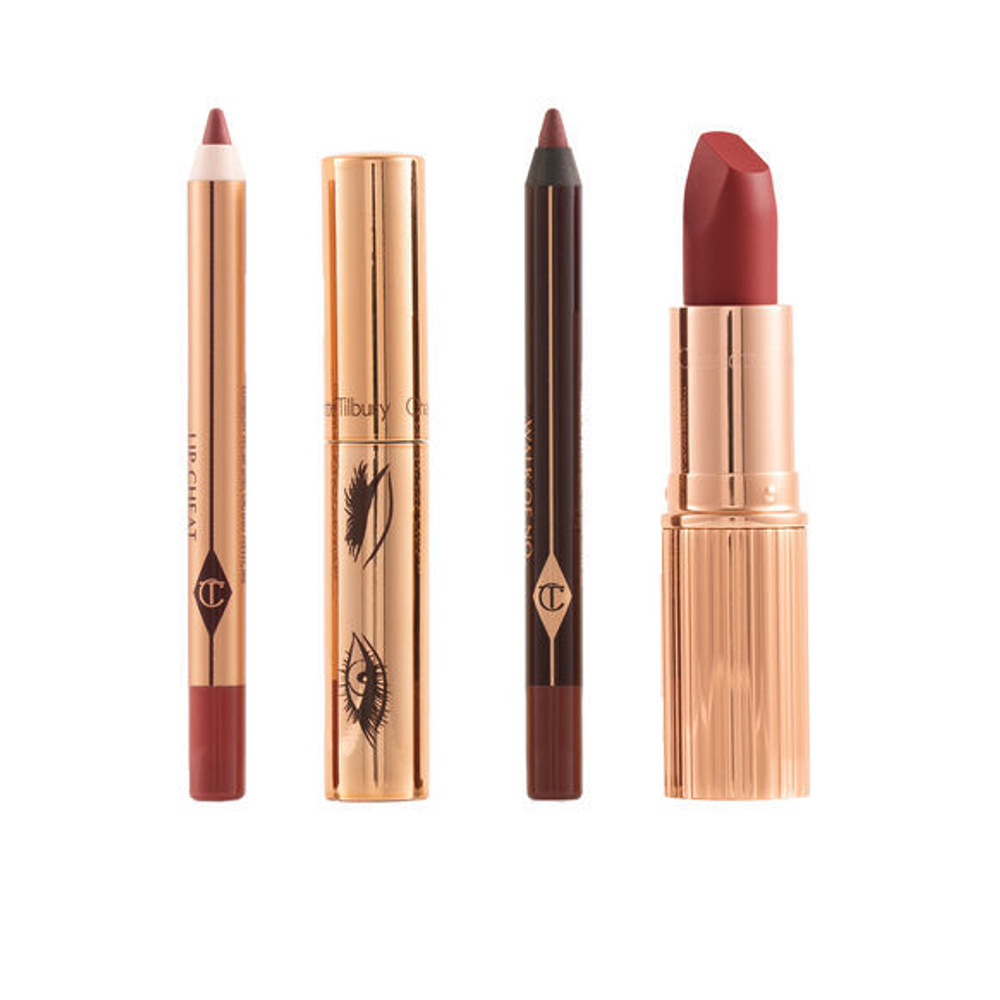 Charlotte Tilbury Walk Of No Shame On The Go: Red Makeup Gift Set