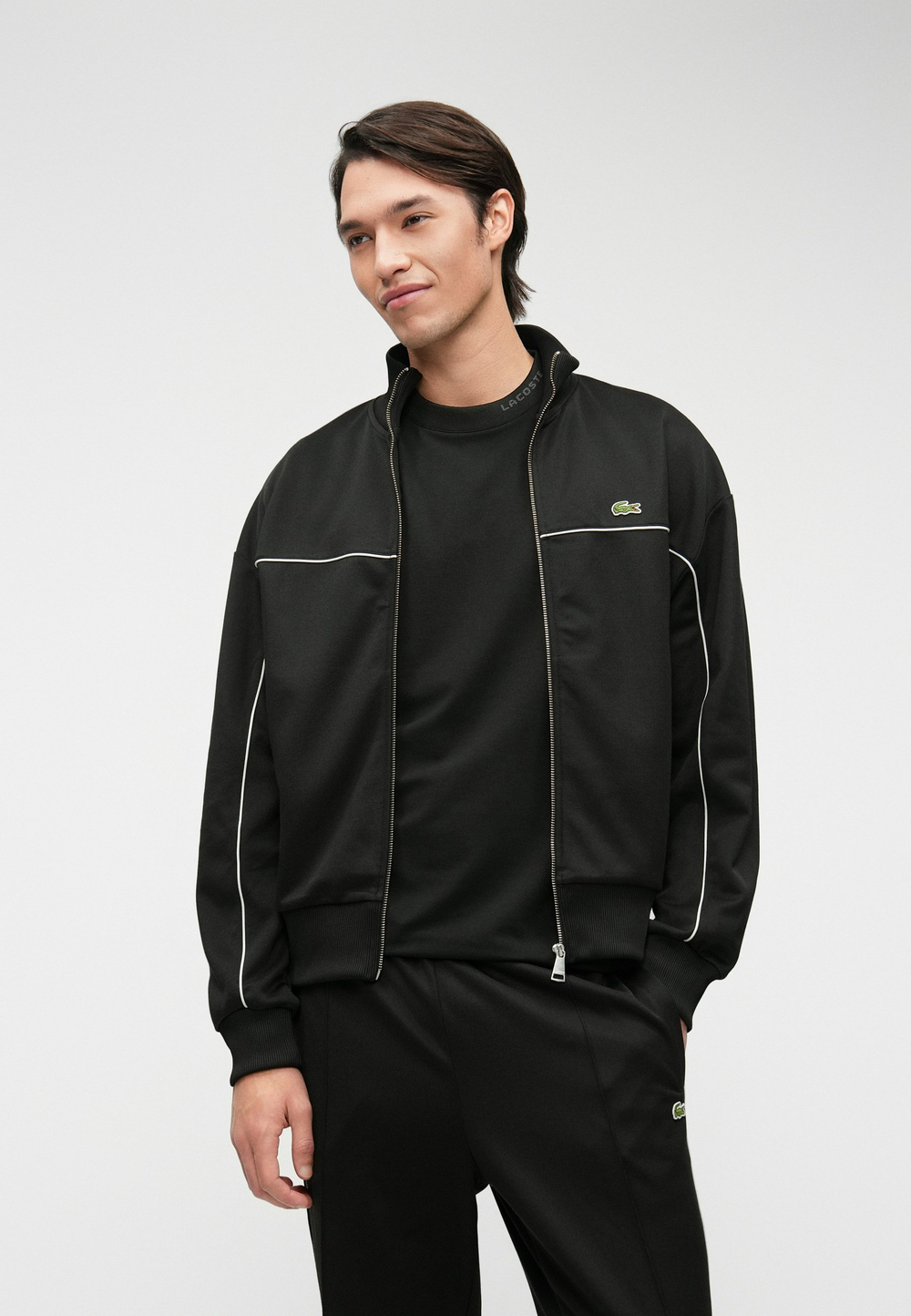 Lacoste Толстовка на молнии - Чёрный (LA222S0G1-Q11)