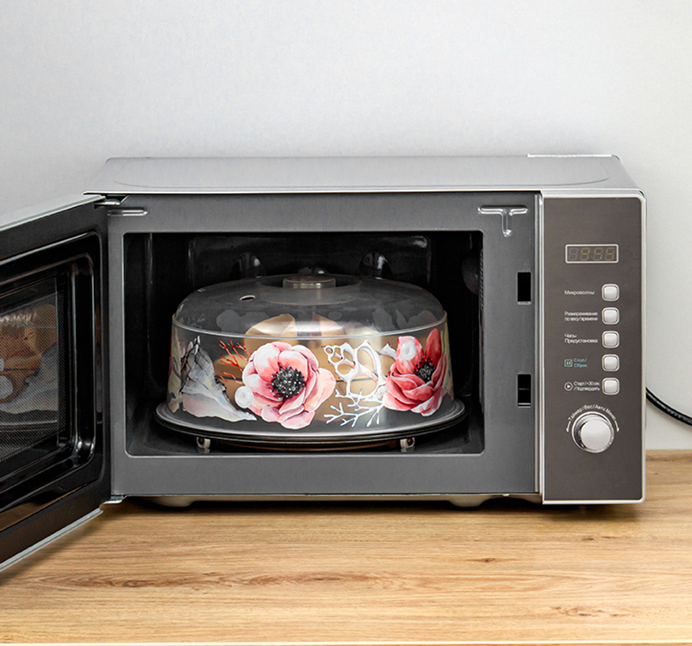 Крышка для разогрева пищевых продуктов в СВЧ-печи ДЕКО D 245мм М1416