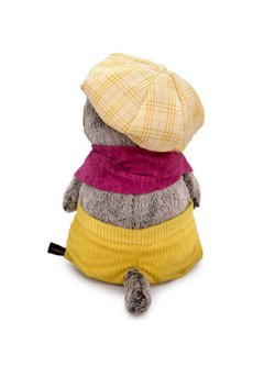 Мягкая игрушка Басик в кепке и шарфе 22 см