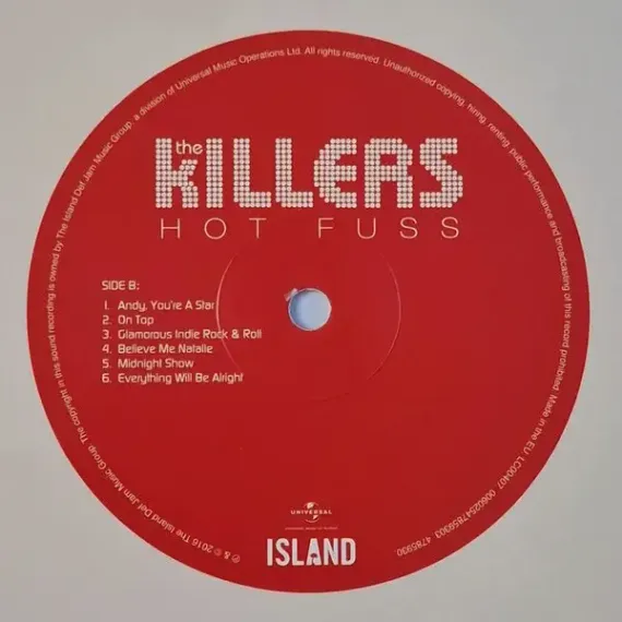 The Killers - The Hot Fuss White 20th Anniversary LP