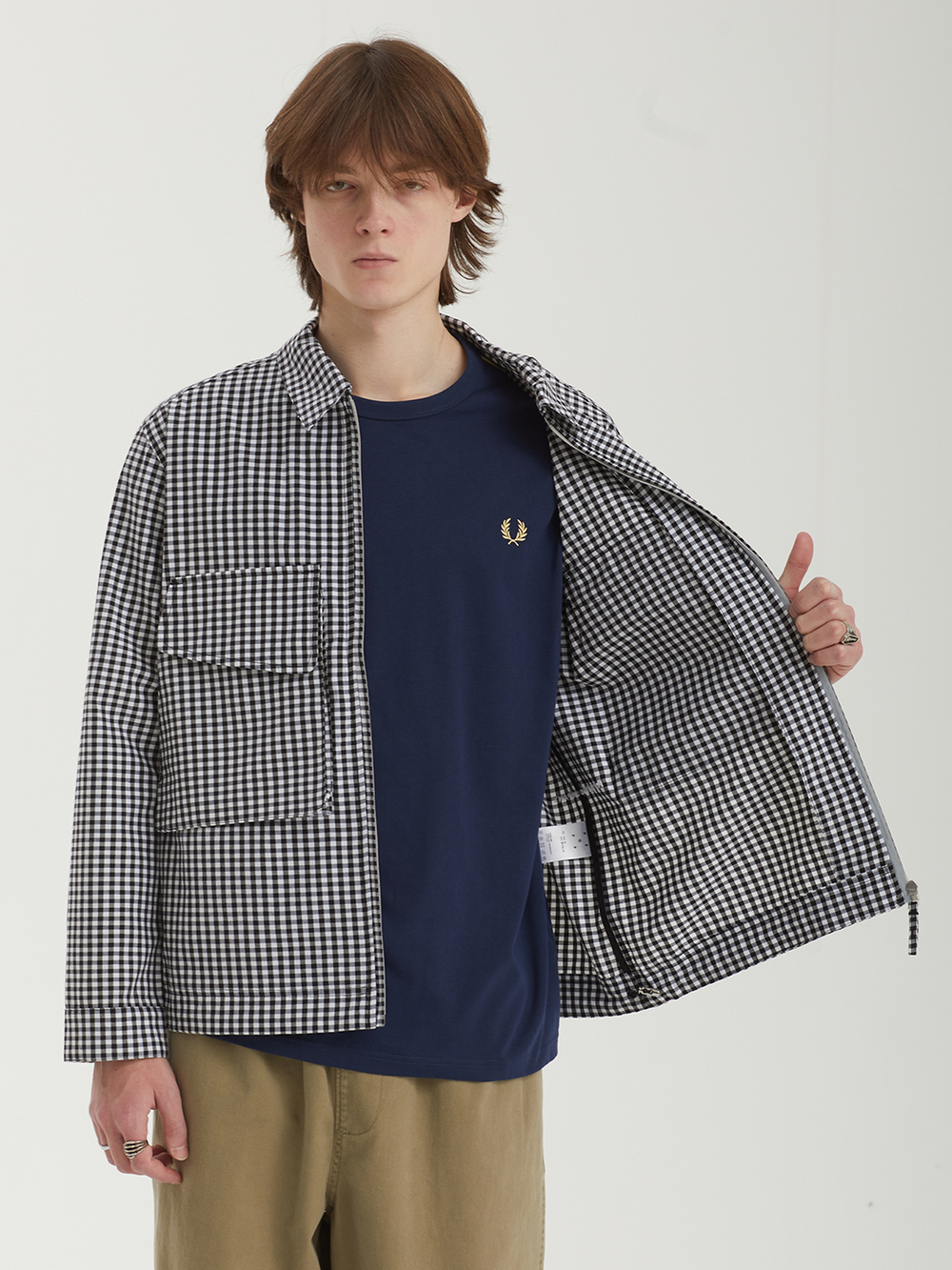 Мужская Рубашка Gingham Boxer