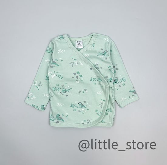 Кофточка хлопковая "Весенняя зелень" дымчатый нефрит