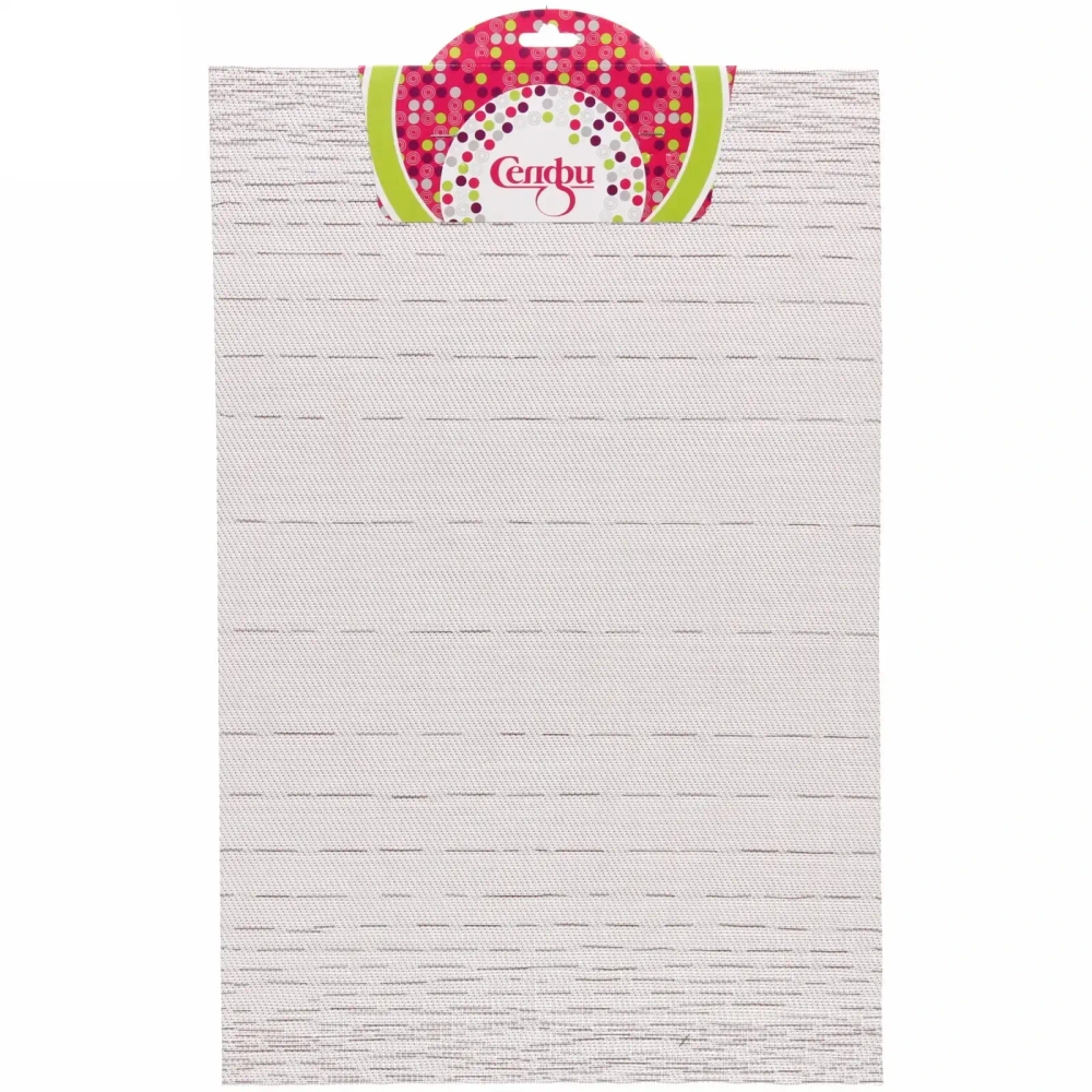 Салфетка на стол 30*45см плетеная, Строчка кофейная